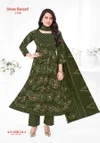 Zeenat Vol 7 By Shree Ganesh Anarkali Style Kurti With Pant Dupatta